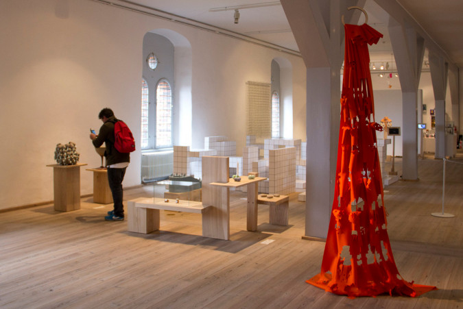 UP udstillet på Biennalen for Kunsthåndværk og Design 2013 i Rundetårn, København.