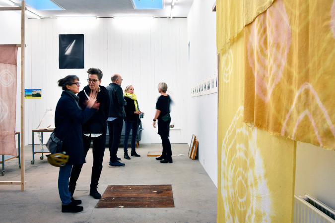 Sunshine. So far...Opening Enter Artspace.