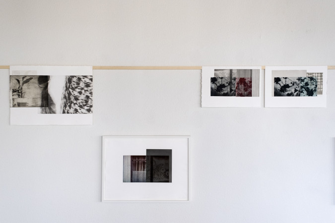 Loving soft rose #14_46x66. #15_46x66. E.T. Photogravure, BKF Rives. Munk&Jerichau 2020. Photo Birgitte Munk.