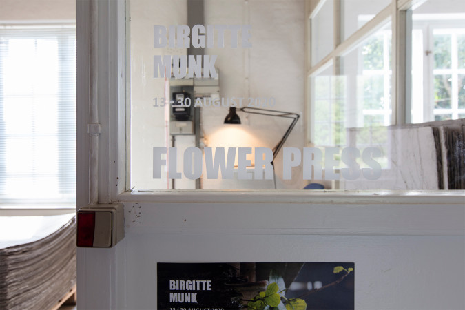 Flower Press installation, Driftskontoret. Foto Birgitte Munk.