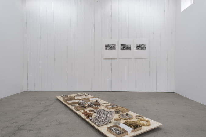The project THREADS installed in Enter ArtSpace