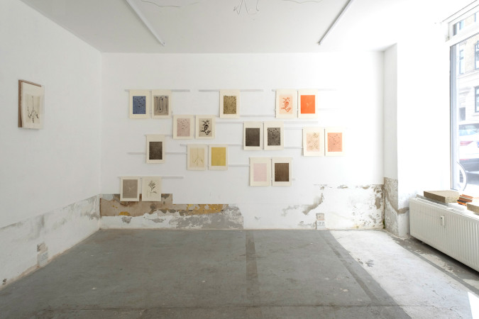 PROSPECT exhibition: unique photogravure prints mounted on wooden profiles